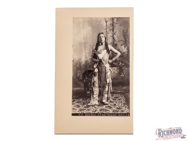 Albumen D.B. Chase, Santa Fe Native American "Apache Runner" Photograph