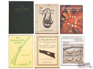 Lot of Six Kentucky Rifle Associated Reference Books