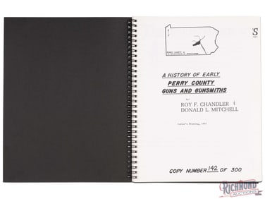 Rare Perry County, Pennsylvania Gunsmiths Author's Copy Book