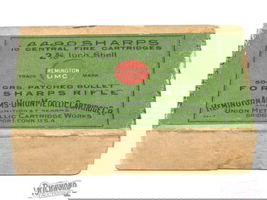 Opened Factory Full 10 Round Box of Remington-U.M.C. 44-90 Sharps