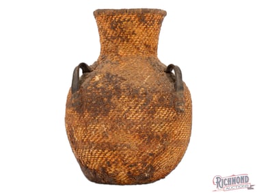 Northern Arizona Native American Pine Pitch Water Basket