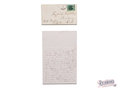 1870 Letter Describing Indian Chief in Denver Colorado