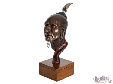Philip Cote Honoring Native American People "Uncus" Sculpture Limited Edition Bust