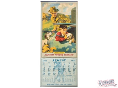 1932 Hercules Powder Company "Stowaways" Advertising Calendar Walter Beach Humphrey