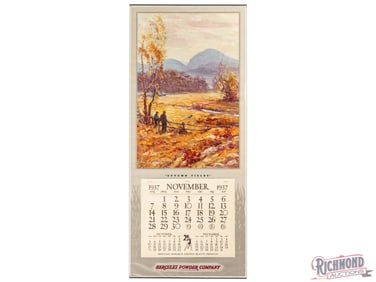 1937 Hercules Powder Company "Autumn Fields" Advertising Calendar