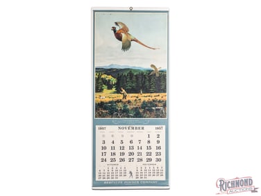 1957 Hercules Powder Company "Pheasant Hunting in Oregon" Advertising Calendar