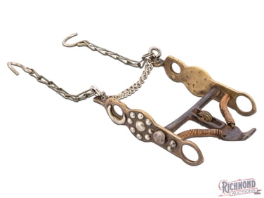 Rare Buermann Target Horse Bit with Naja Concho