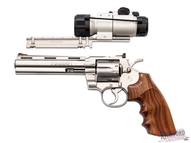 1993 Colt Python .357 Magnum Double Action Revolver 6" Stainless with Aimpoint Red Dot Sight