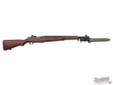 Post Korean War Springfield Armory M1 Garand Semi-Automatic Rifle 30-06 With Bayonet