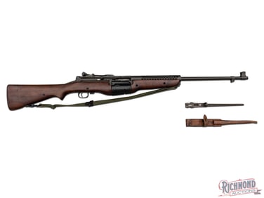 High Condition Johnson Model 1941 Semi-Automatic Rifle in 30-06 Caliber with Rare Bayonet