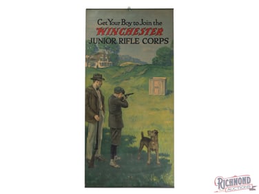 Winchester Junior Rifle Corps Advertising Poster Sign