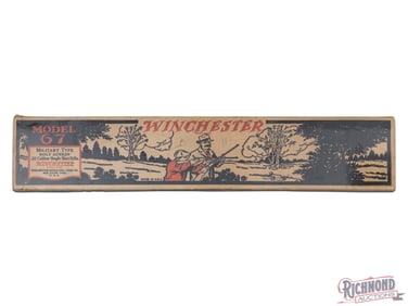 Empty Pre-64 Winchester Model 67 Bolt Action Two Piece Cardboard Picture Box 22 Rimfire