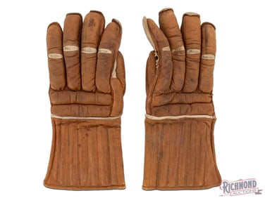 1920's Winchester Model 3898 Leather Padded Hockey Gloves