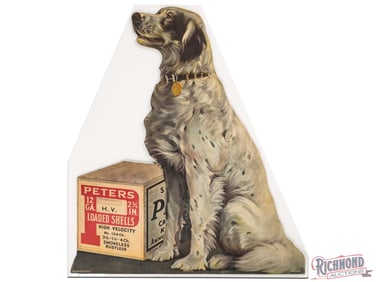 Peters 12 Gauge Loaded Shells Die Cut Counter Advertising Display Sign
