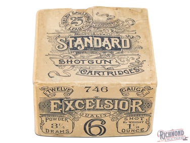 Selby Lead & Smelting Co Excelsior 12 Ga Two Piece Box