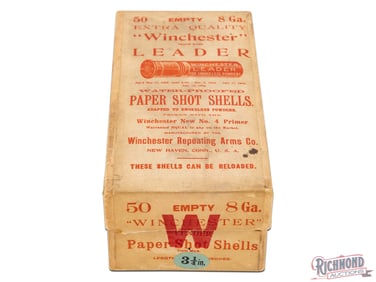 Full Winchester Leader Paper Shot Shells Extra Quality 50 Paper 8 Ga Shot Shells Two Piece Box