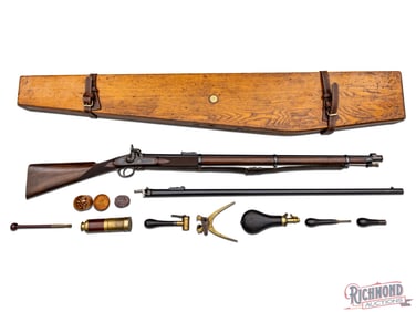 Rare London Armory Company Civil War Period Kerr Rifle in Case with Accessories Dated 1862
