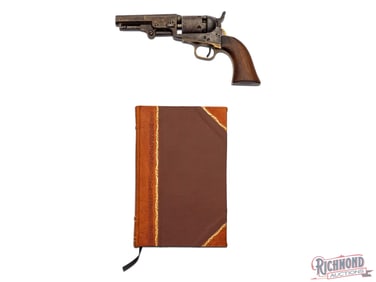 Antique Colt 1849 Pocket Pistol .31 Cal 4" Revolver Attributed to Author & Surgeon W.L. Gammage