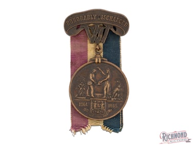 Named Medal West Virginia Civil War 9th WV Vols.
