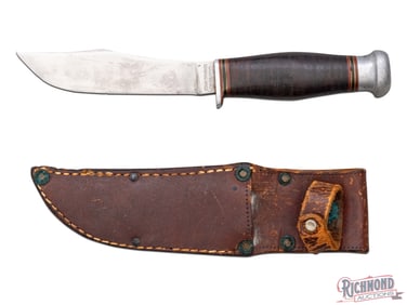 Case or Marble's Made EDW Tryon Philadelphia Fixed Blade Knife & Three Early 1900 Dealer Catalogs