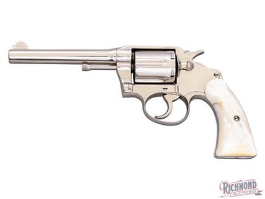 1922 Colt Police Positive 38 Special Double Action Revolver with Mother of Pearl Grips