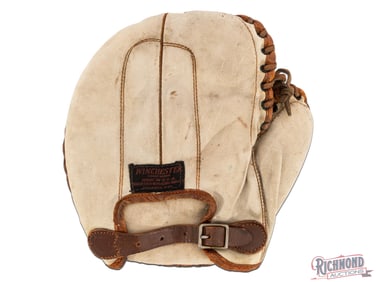 1920's Winchester Baseball Catcher's Mitt Pearl Leather Right Handed