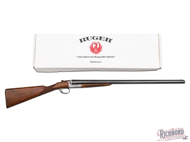 Scarce Ruger Gold Label 12 GA Side by Side Shotgun in Original Box
