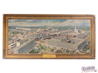 Winchester Repeating Arms Co. Plant "Where Winchester Guns and Ammunition are Made" Display Sign
