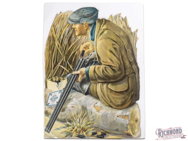 Scarce Selby Shot Gun Loads Die Cut Cardboard Advertising Display Sign San Francisco California