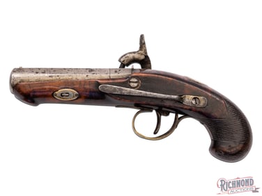 Super Rare Antique J.P. McRee 38 Cal Kentucky Maker Deringer Percussion Pistol