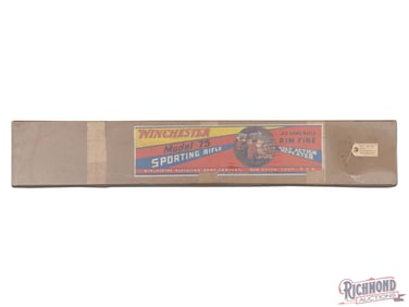 Empty Pre-64 Winchester Model 75 Sporting Two Piece Cardboard Picture Box 22 LR