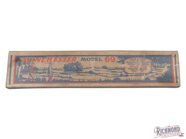 Empty Pre-64 Winchester Model 69 Bolt Action Rifle Two Piece Cardboard Box 22 Rimfire