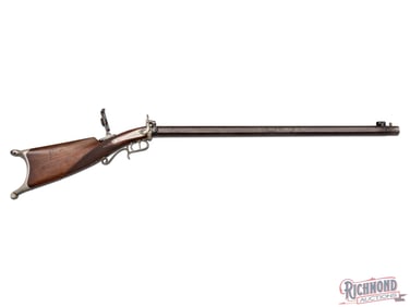 Antique Percussion Target Rifle by George Schalk of Pottsville, Pennsylvania