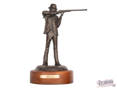 Rare Cody Houston Bronze Art Sculpture "Schuetzen" #7 of 15 with Documentation