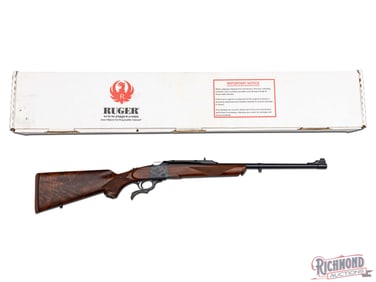 Beautiful Ruger No 1 Case Hardened .22 Hornet Single Shot Rifle in Original Box