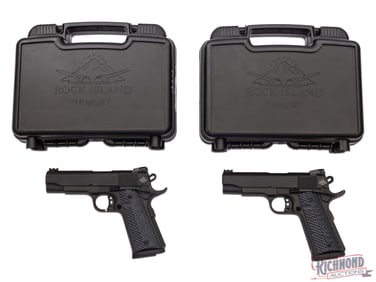 New Rock Island Ultra MS M1911 A1 Consecutive Serial Pair .45 ACP Semi-Auto Pistols
