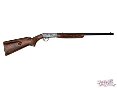 1982 Browning SA-22 Takedown .22 LR Grade III Semi-Auto Rifle Factory Engraved by M. Hiro