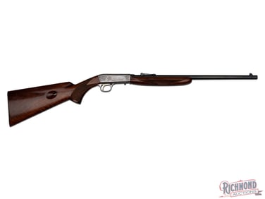 Belgian Browning SA Grade II Nickel Finish Semi-Automatic Rifle in .22 Long Rifle