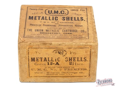 Union Metallic Cartridge Co Metallic Shells Early Box 12 A Ga Two Piece Box