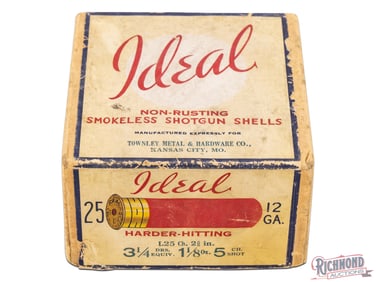 Ideal Non Rusting Smokeless Shotgun Shells Hard Hitting Paper Shells 12 Ga Two Piece Box
