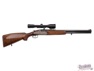 Nice Italian Antonio Zoli Combination Rifle in 12 Gauge over 222 Remington