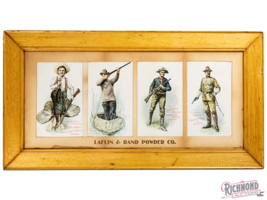 Laflin & Rand Powder Co. Framed Four Panel Advertising Display Sign