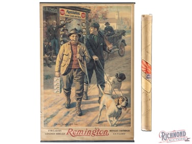 Remington UMC "Game Loads get 'em!" Advertising Poster Sign