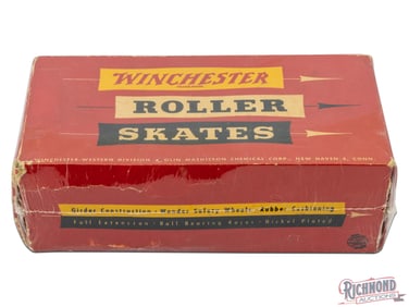 Winchester Roller Skates Interchangeable Toe Clamps Junior No. 30 in Original Factory Box