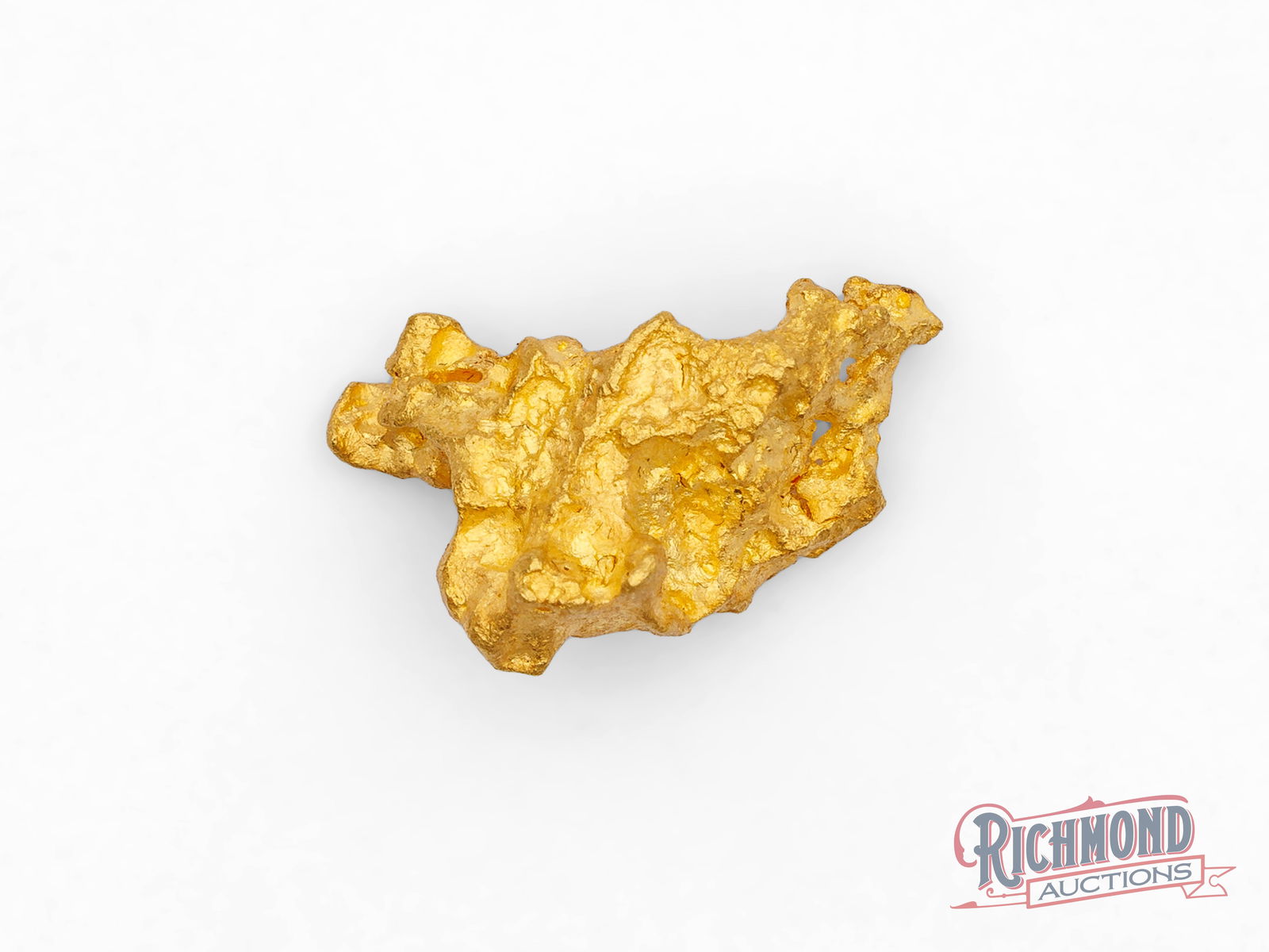 6.7g Natural Gold Nugget: This natural gold nugget was discovered near Kalgoorlie by a full-time prospector who worked down through the top layers to uncover a wash layer below. By following the wash, the prospector was reward
