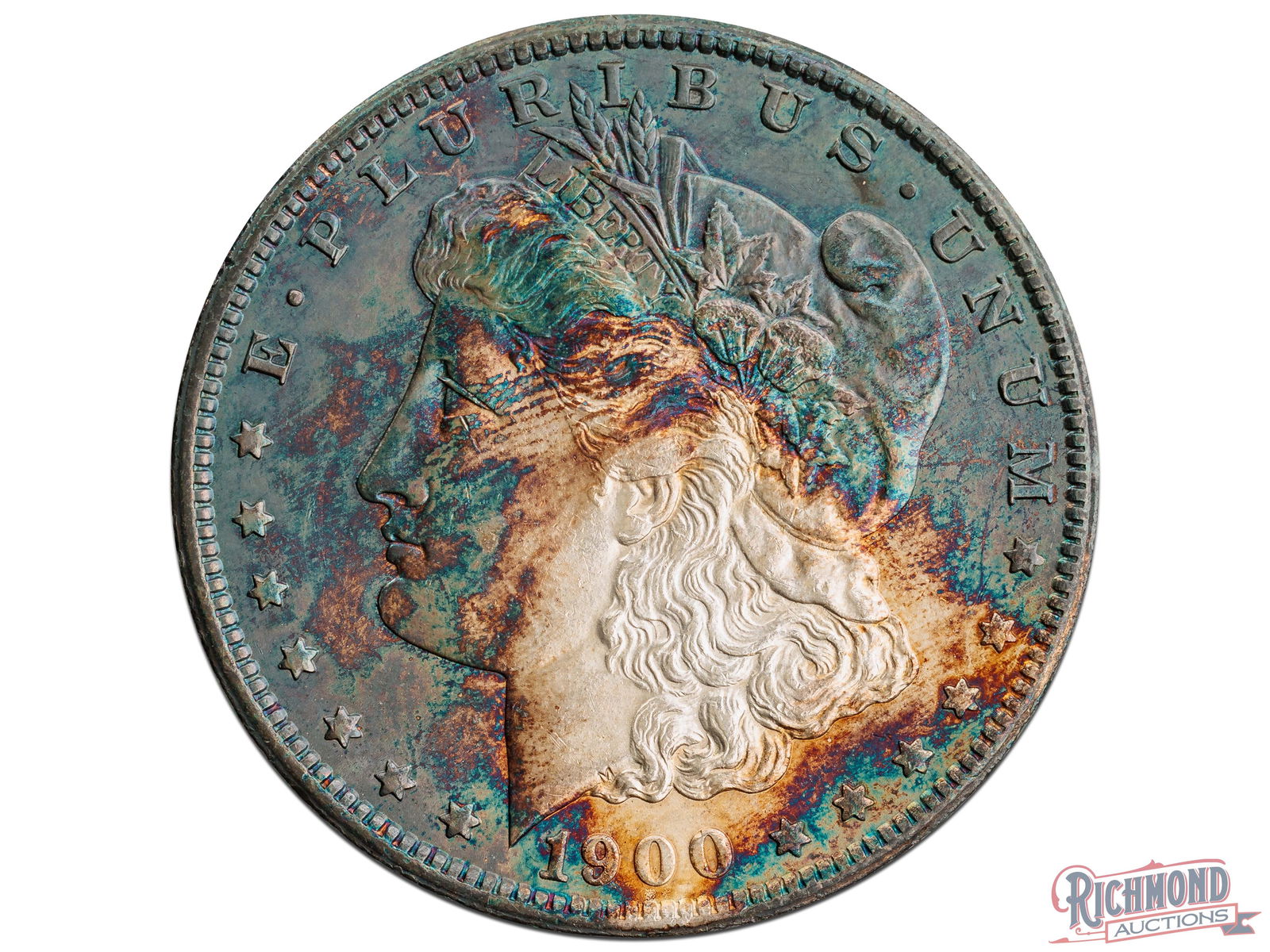 1900-S Morgan Silver Dollar in Uncirculated Condition (1 of 2)