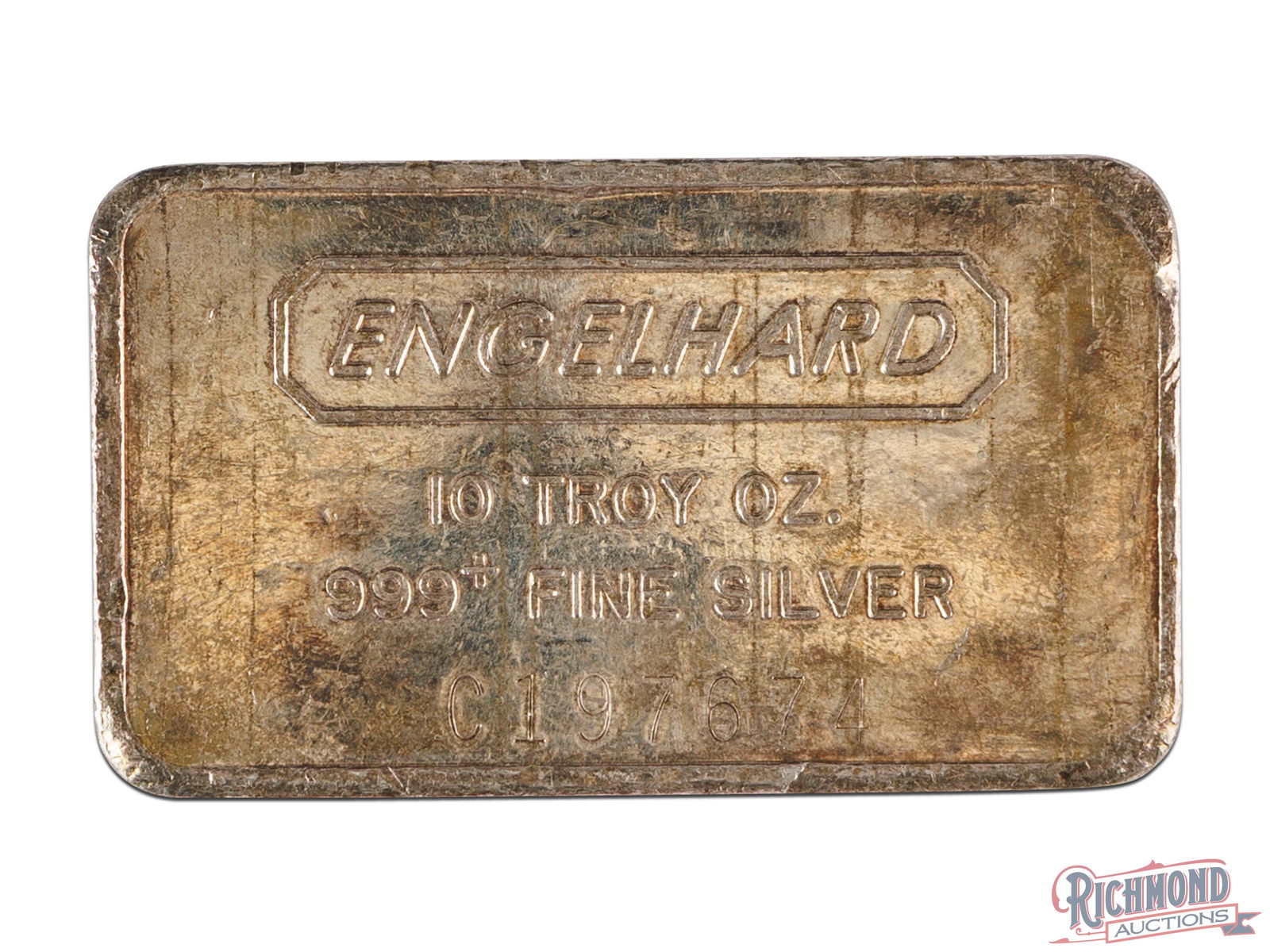 10 Troy Ounce Engelhard Silver Bar (1 of 2)