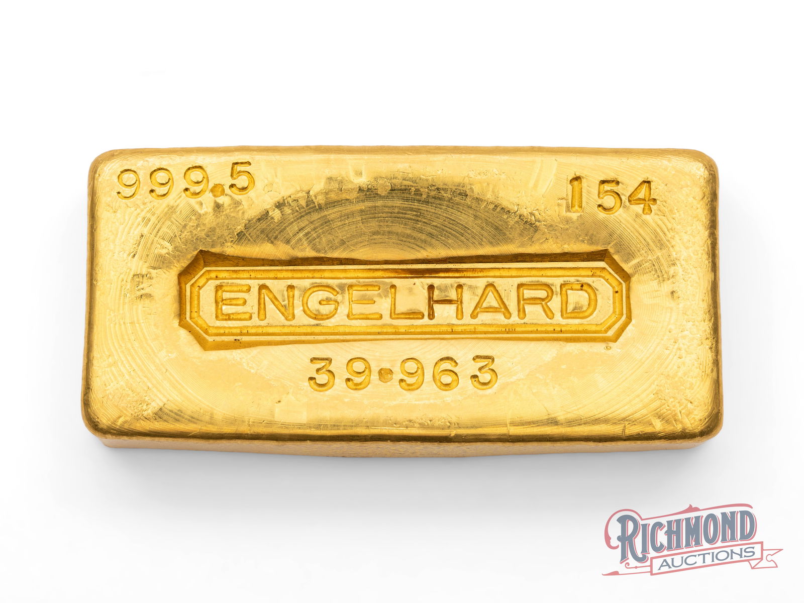 Serial Number 154 Engelhard 39.963 Ounce Gold Bar (1 of 3)