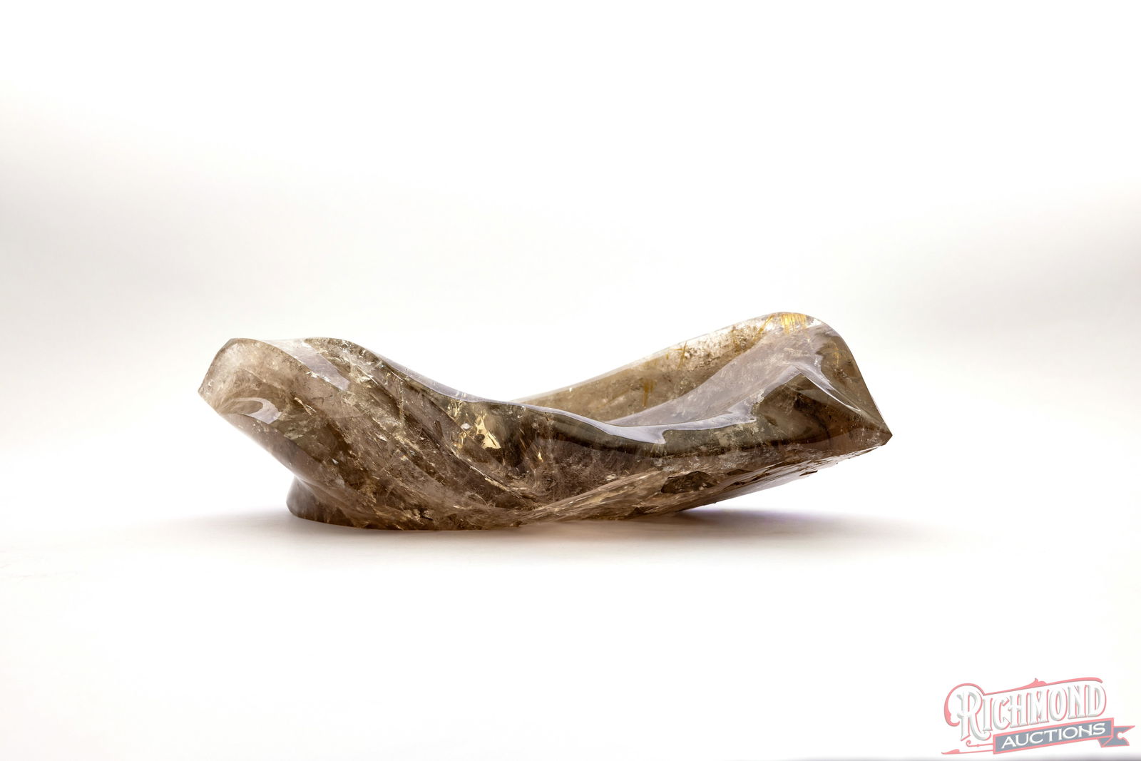 Smokey Quartz Sculptural with Massive Golden Rutile Inclusions - 2