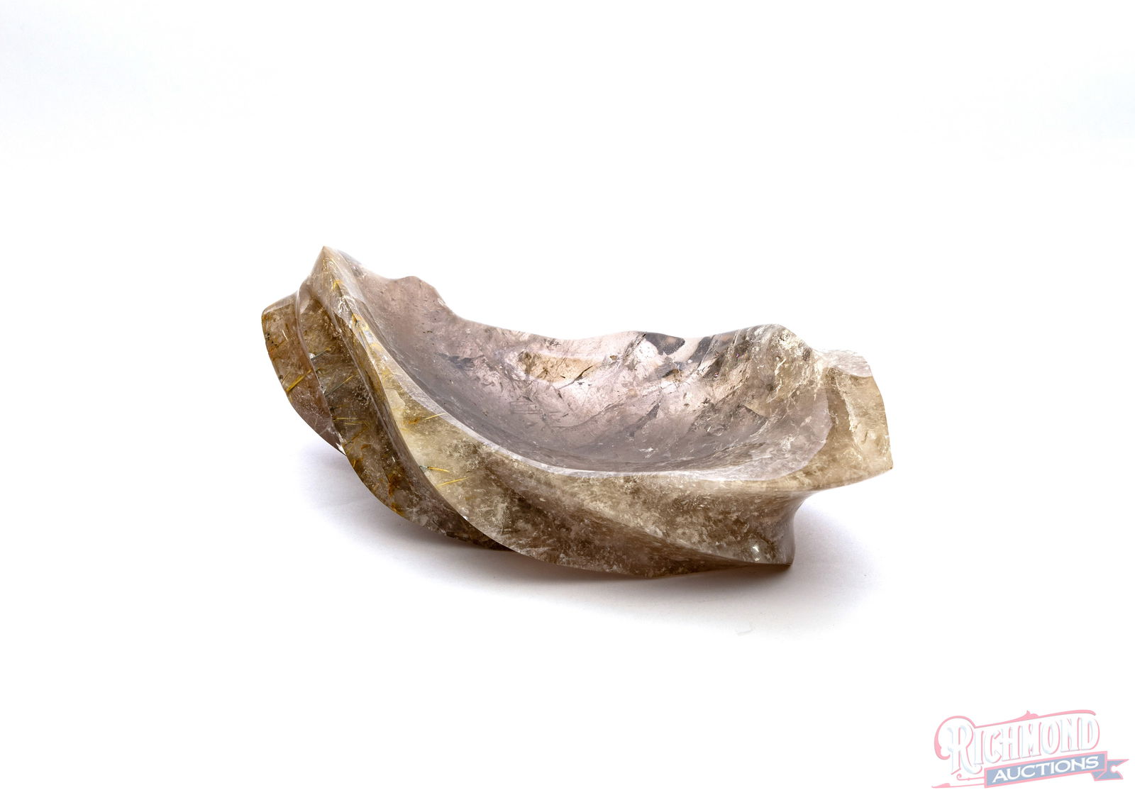 Smokey Quartz Sculptural with Massive Golden Rutile Inclusions - 5